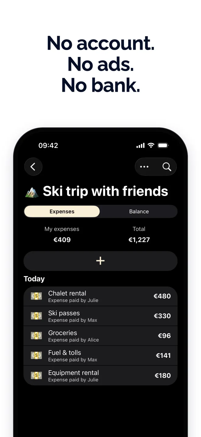 No account. No ads. No bank.