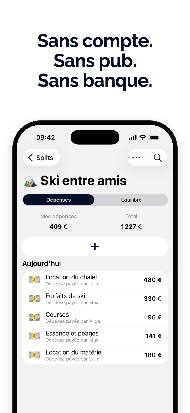 Sans compte. Sans pub. Sans banque.