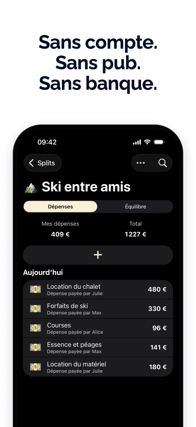 Sans compte. Sans pub. Sans banque.